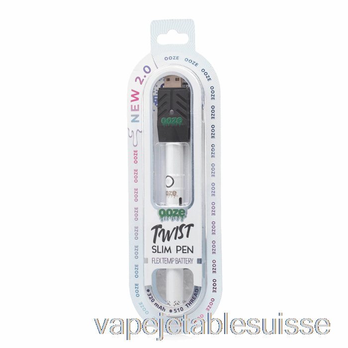 Vape Suisse Ooze Slim Twist Pen 2.0 Flex Temp Batterie Perle Polaire
